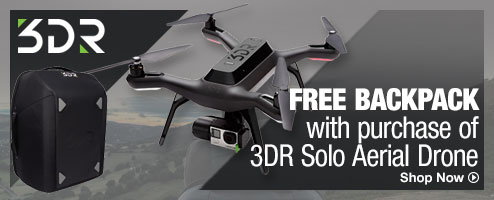 Free Backpack with purchase of 3DR Solo Aerial Drone